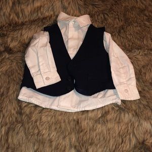 Nautica Button Down and Vest